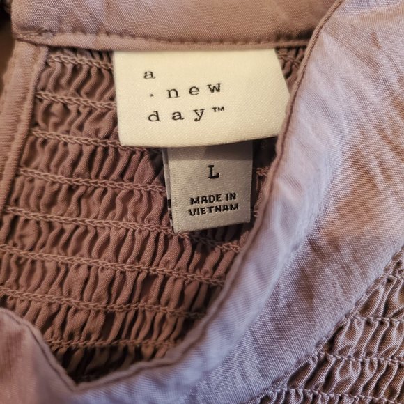 A New Day Mauve Short Sleeve Dress - Picture 4 of 4